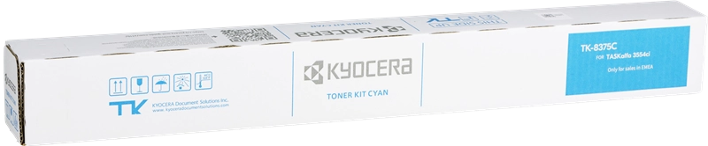 Kyocera TK8375 Cartouche de toner cyan d'origine - 1T02XDCNL0/TK8375C