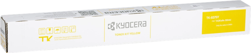 Kyocera TK8375 Cartouche de toner jaune d'origine - 1T02XDANL0/TK8375Y