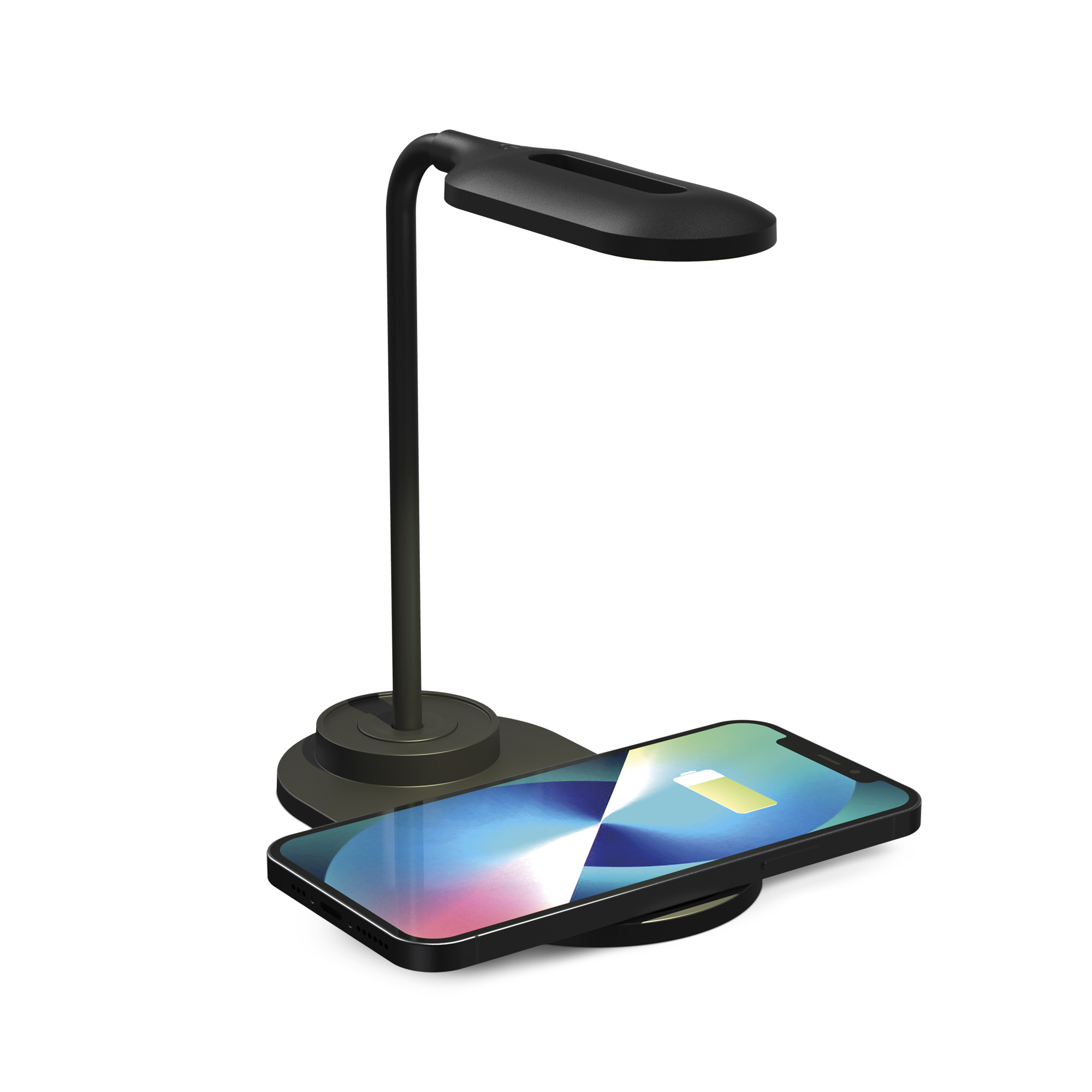 Lampe Chargeur Sans Fil Ksix 15W + Câble Micro-USB USB-A - Couleur Noir