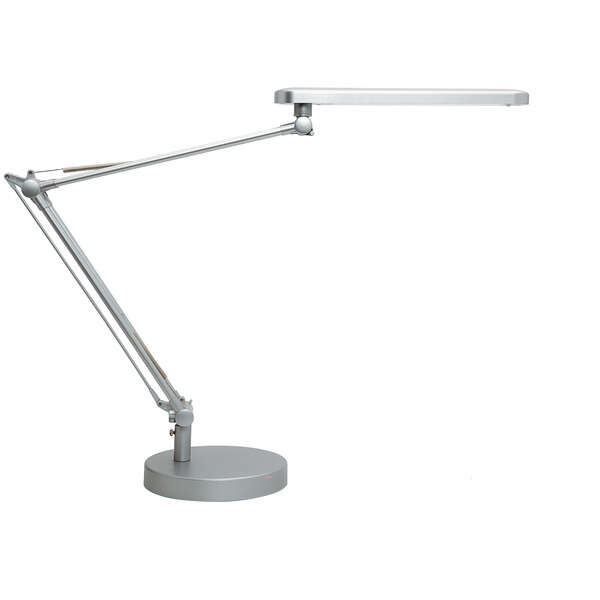 Lampe de bureau LED Unilux Mamboled - Design moderne et élégant - Lumière LED basse consommation - Couleur gris métallisé - Idéale pour les espaces de travail