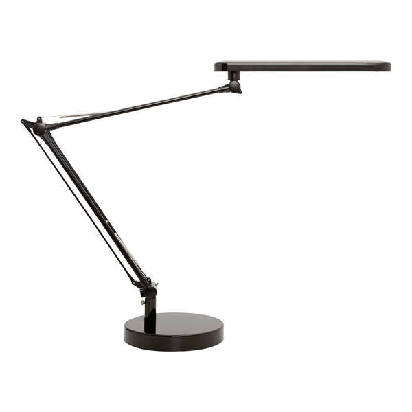 Lampe de bureau LED Unilux Mamboled - Éclairage LED basse consommation - Design élégant et moderne - Réglage de l'intensité lumineuse - Bras flexible pour orienter la lumière - Couleur noire
