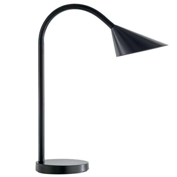 Lampe de bureau LED Unilux Sol - Éclairage LED basse consommation - Design élégant et moderne - Bras flexible pour régler la lumière - Idéal pour les espaces de travail - Couleur noire