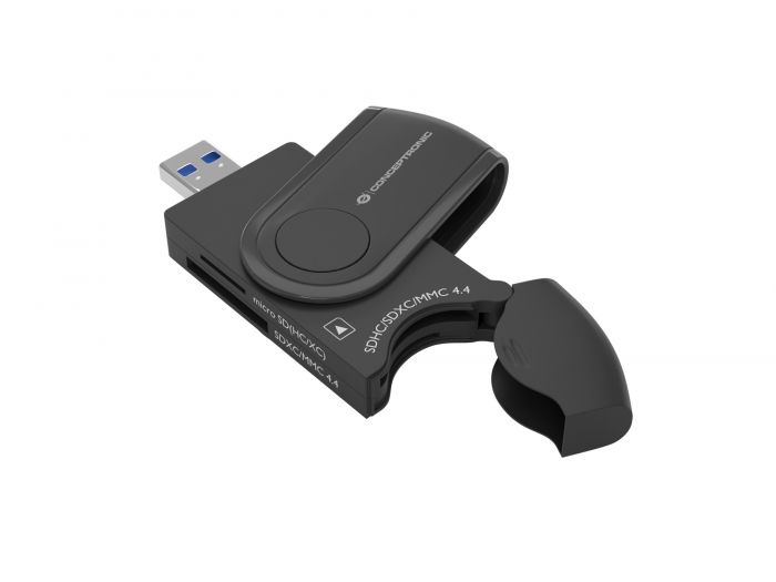 Lecteur de cartes Conceptronic 4 en 1 USB 3.0 avec 2x SD/SDHC/SDXC et 2x Micro SD/T-Flash