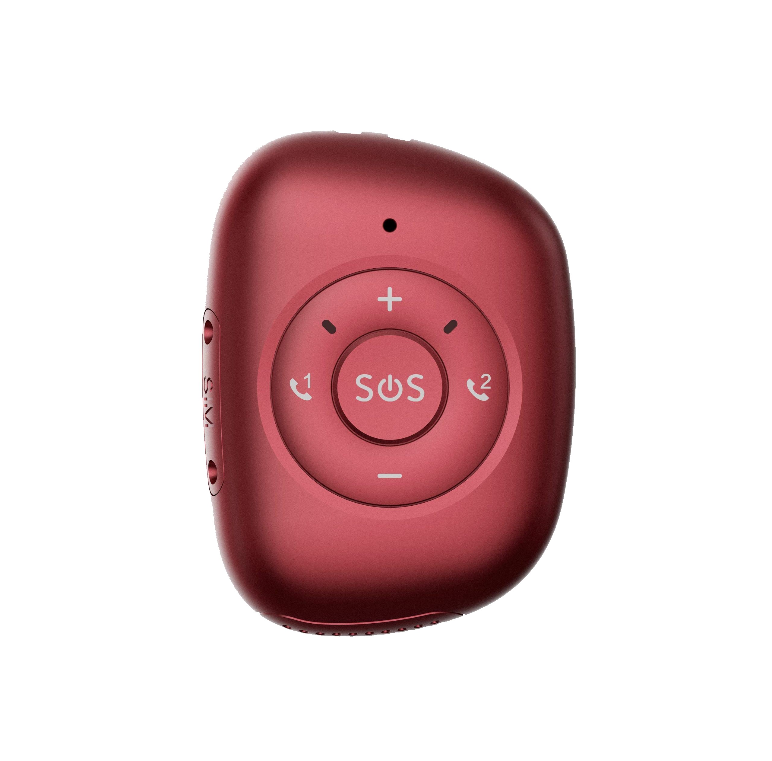 Leotec GPS Tracker 4G WiFi - Bouton SOS - Alarme de chute - Rappel de pilule - Couleur rouge