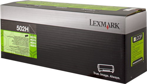 ✓ Lexmark toner 50F2H00 (502H) noir couleur Noir en stock - 123CONSOMMABLES