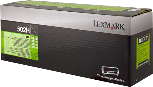 ✓ Lexmark toner 50F2H00 (502H) noir couleur Noir en stock - 123CONSOMMABLES