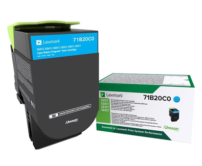 Lexmark toner 71B20C0 cyan