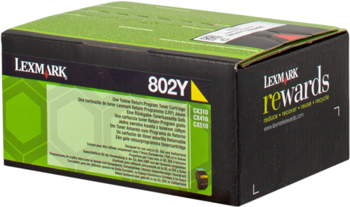 Lexmark toner 80C20Y0 (802Y) jaune