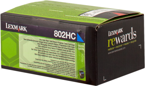 Lexmark toner 80C2HC0 (802HC) cyan