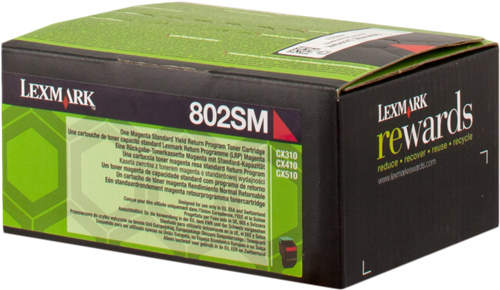 Lexmark toner 80C2SM0 (802SM) magenta