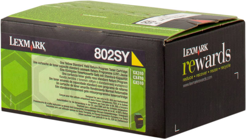 Lexmark toner 80C2SY0 (802SY) jaune