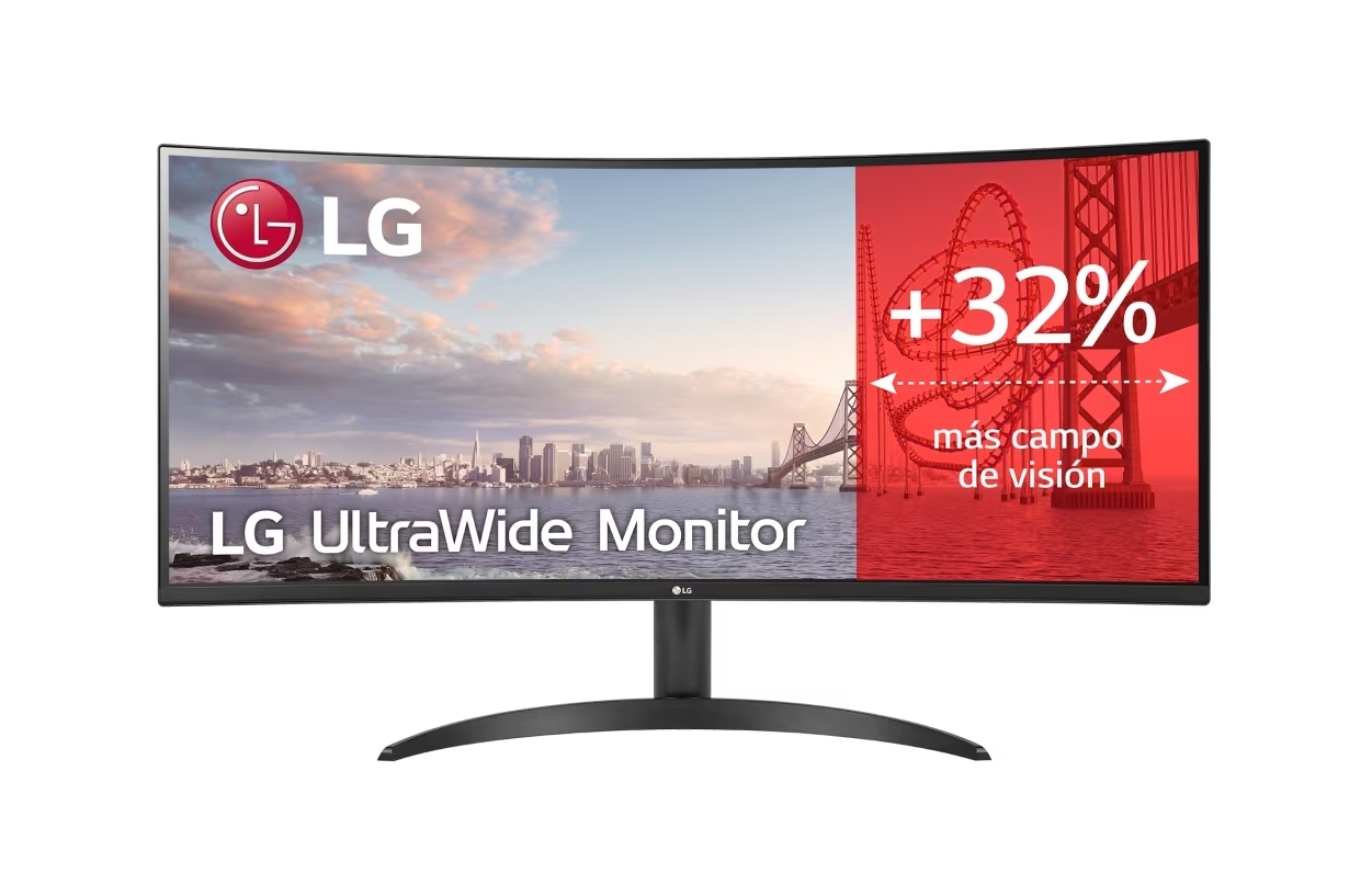 LG Monitor Ultrawide Curved 34" - Panel VA 3440 x 1440p - 21:9 - 5ms - VESA 100x100