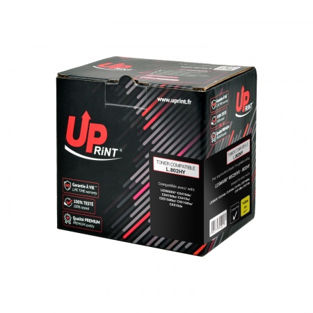 Toner UPrint compatible LEXMARK 80C2HY0 (802HY) jaune