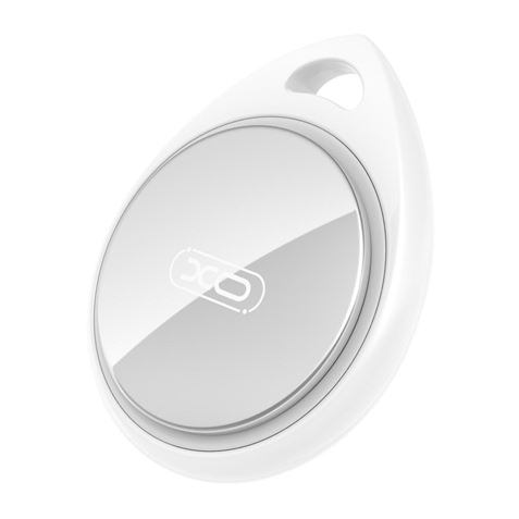 Localisateur Anti-Perte Bluetooth XO - Dimensions 38,5x32,x8,5mm - Certifié Apple Mfi - Connexion avec Apple Find My App - Couleur Blanc