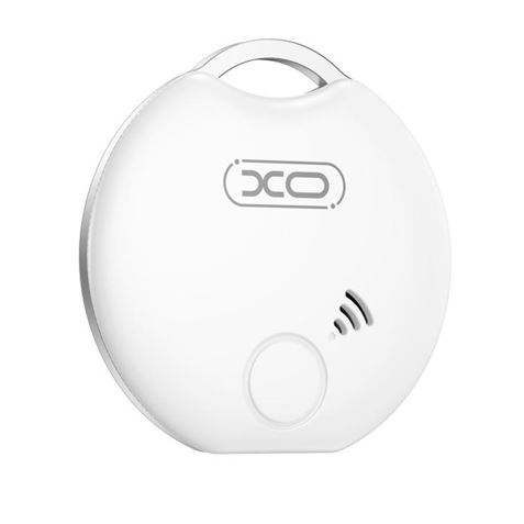 Localisateur Anti-Perte Bluetooth XO - Dimensions 38,5x32,x8,5mm - Certifié Apple Mfi - Connexion avec Apple Find My App - Couleur Blanc