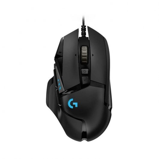 Logitech G502 Hero Souris USB 16000dpi - 10 Boutons Programmables - Éclairage LED - Droitier - Câble 2.10m - Couleur Noir