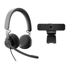 Logitech Personal Collaboration Pack avec Webcam Vidéo C925e FullHD 1080p + Casque Filaire MSFT Teams Zone - Couleur Noir