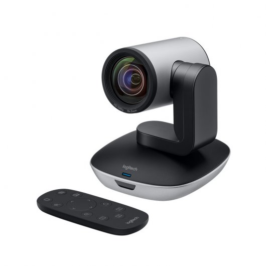 Logitech PTZ Pro 2 Full HD 1080p USB - Fonction panoramique, inclinaison et zoom 10x - Champ de vision à 90º - Télécommande - Câble de 3 m - Couleur noire