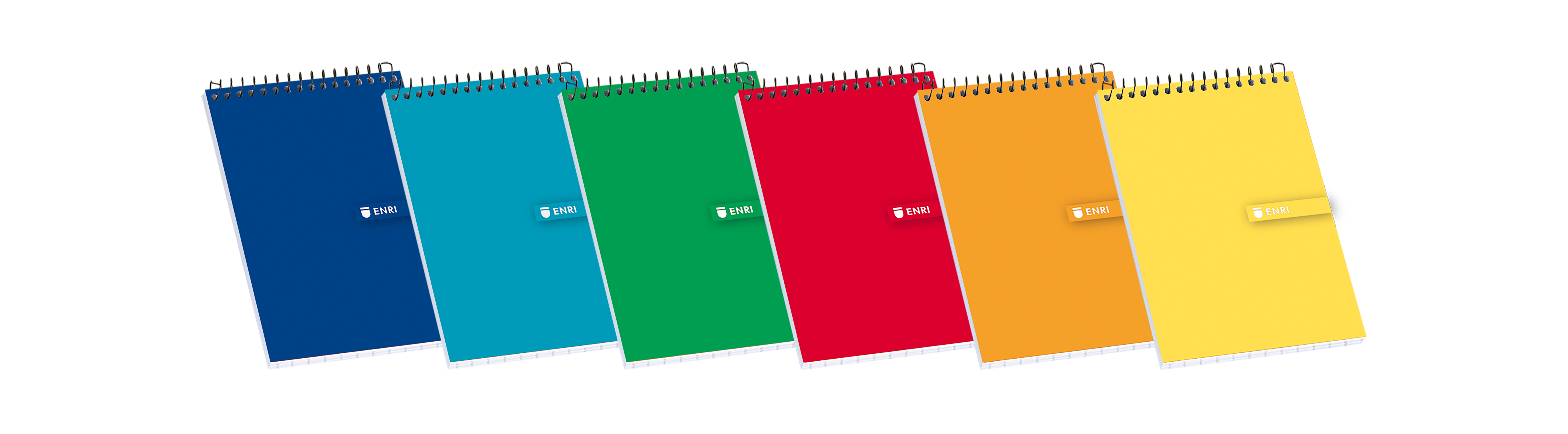 LOT de 10 Enri Spiral Notepad Couverture Souple 12º 4x4 - Feuilles carrées - Format Compact - Idéal pour Notes et Dessins