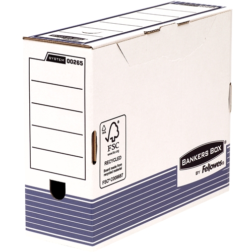 LOT de 10 Fellowes Bankers Box Ultimate File Box 100 mm A4 - Fastfold Self Assembly - Carton recyclé certifié FSC