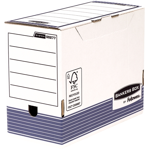 Fellowes Bankers Box Ultimate File Box 150 mm A4 - Assemblage rapide autonome - Carton recyclé certifié FSC (Lot de 10)