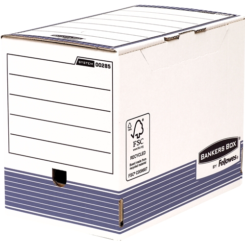 LOT de 10 Fellowes Bankers Box Ultimate File Box 200 mm A4 - Fastfold Self Assembly - Carton recyclé certifié FSC