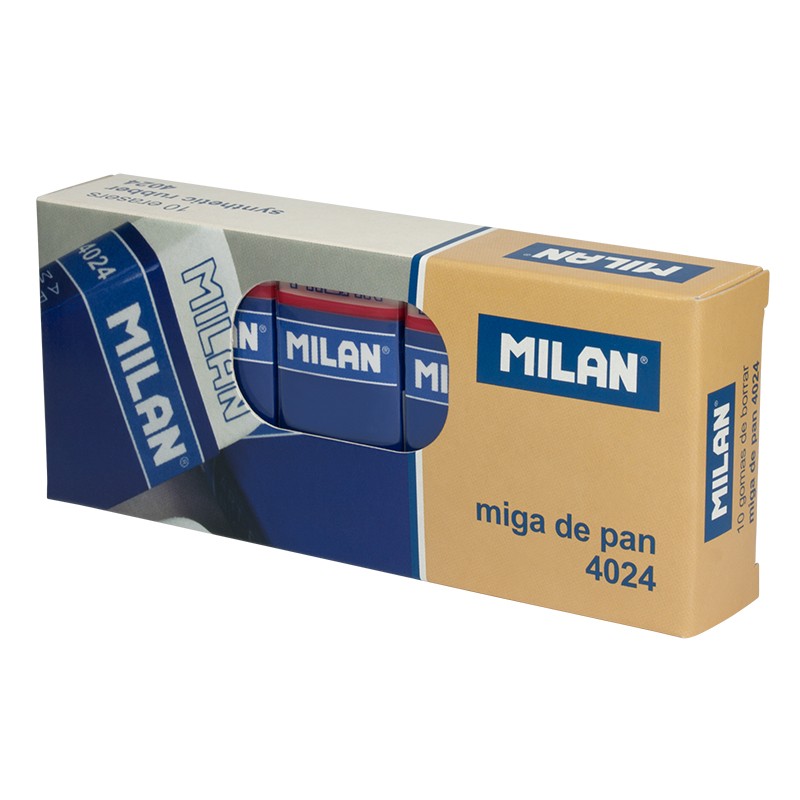 Lot 10 Gommes Rectangulaires Milan 4024