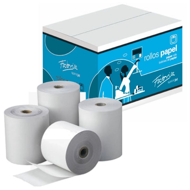 LOT de 10 Rouleau de papier autocopiant - 57x65x12mm