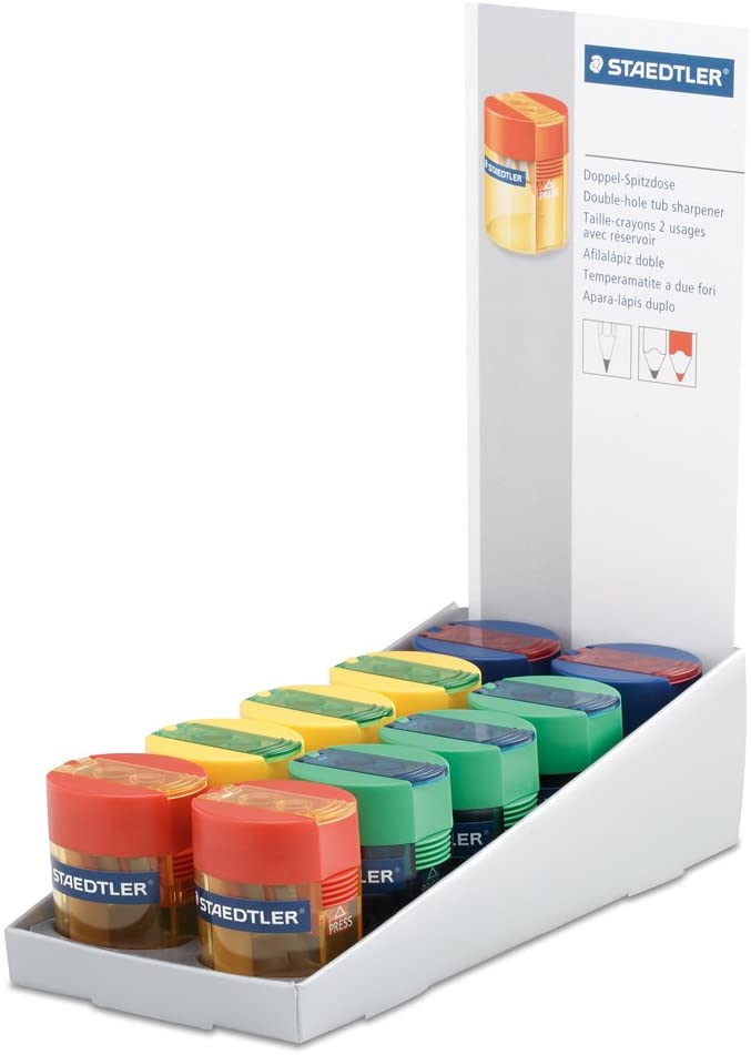 LOT de 10 Staedtler taille-crayons avec dépôt