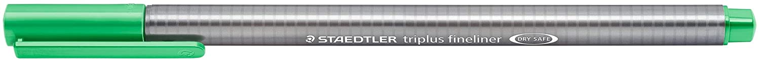 LOT de 10 Staedtler Triplus Fineliner 334 Stylo Fineliner - Ligne 0,3 mm - Encre à base d'eau - Couleur vert pâle