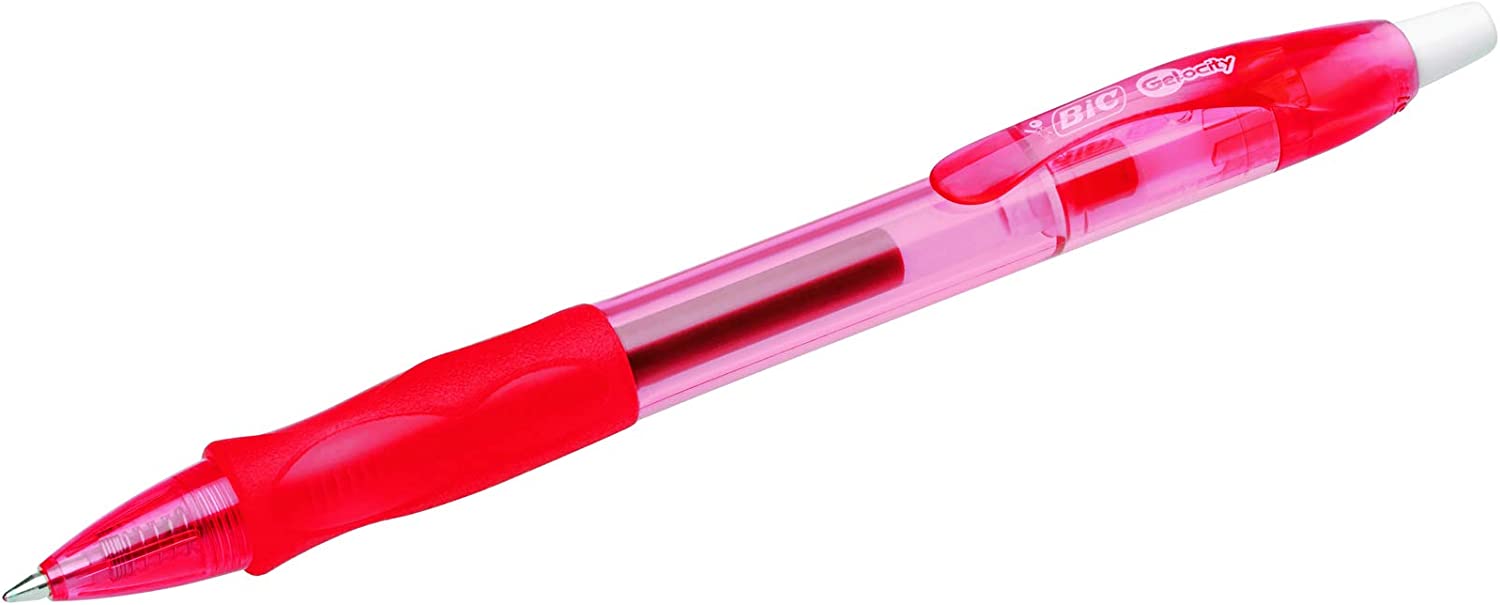 Lot de 12 stylos Bic Gel-ocity - Rouge