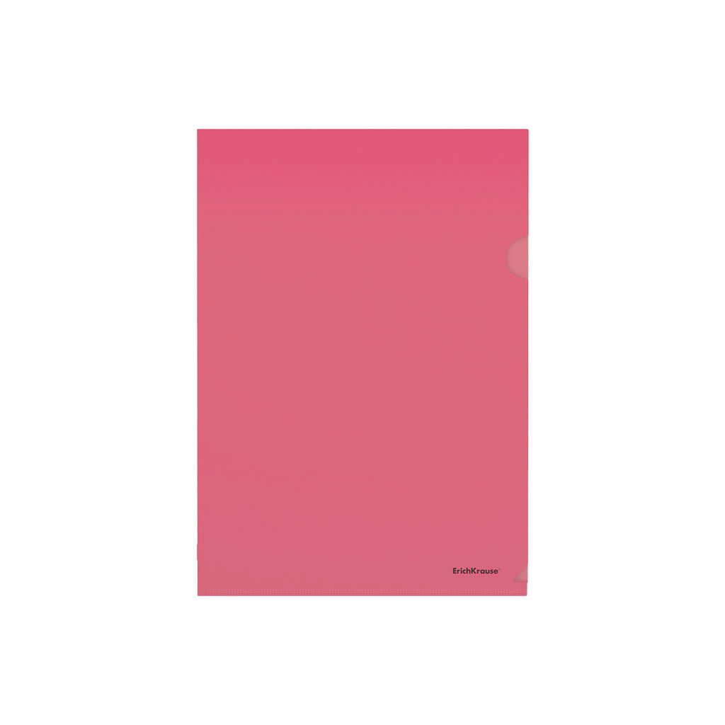 LOT de 12 Erichkrause Dossiers Uñero Fizzy Classic - A4 Semi-transparent - Couleur Rouge