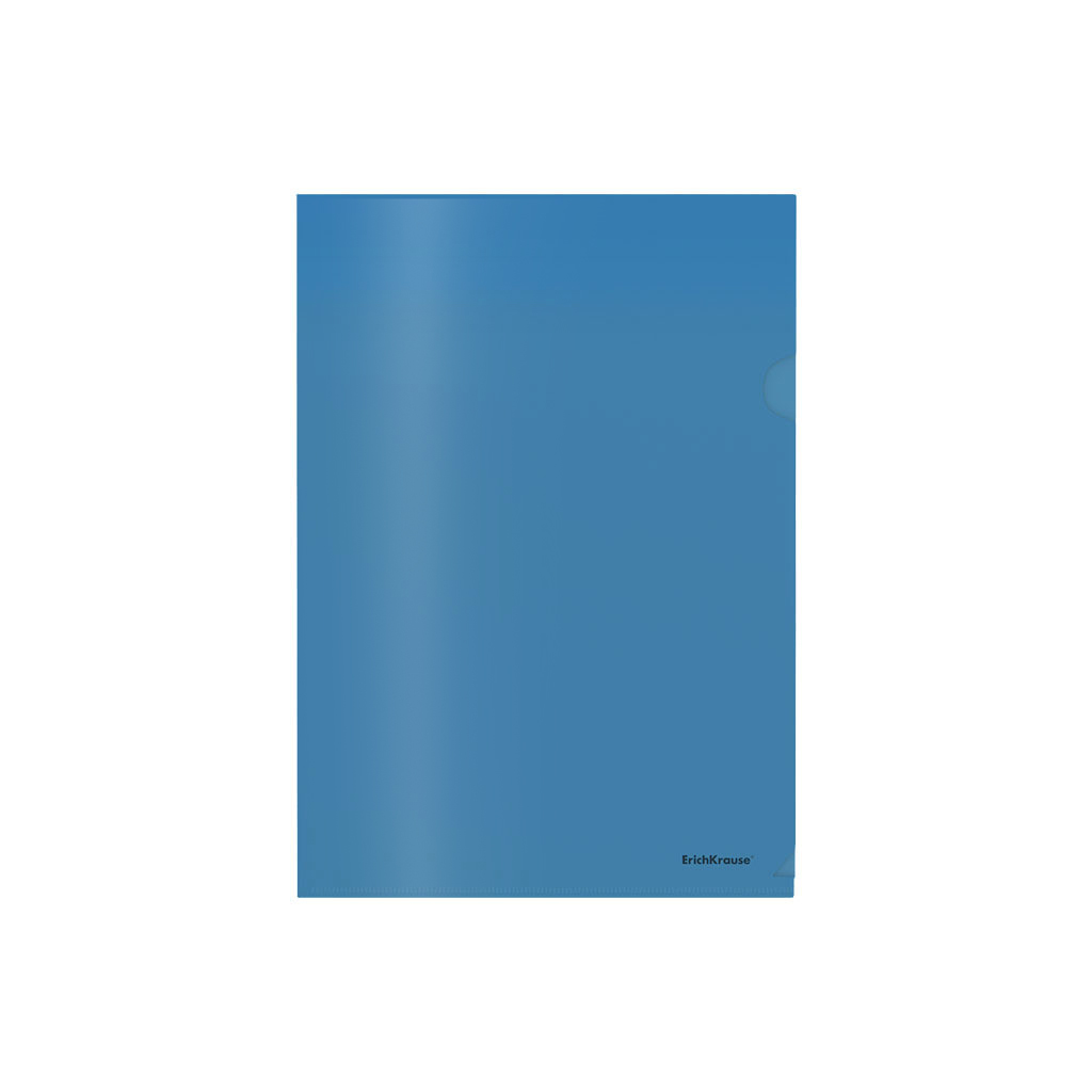 LOT de 12 Erichkrause Dossiers Uñero Glossy Classic - A4 Semi-transparent - Couleur Bleu