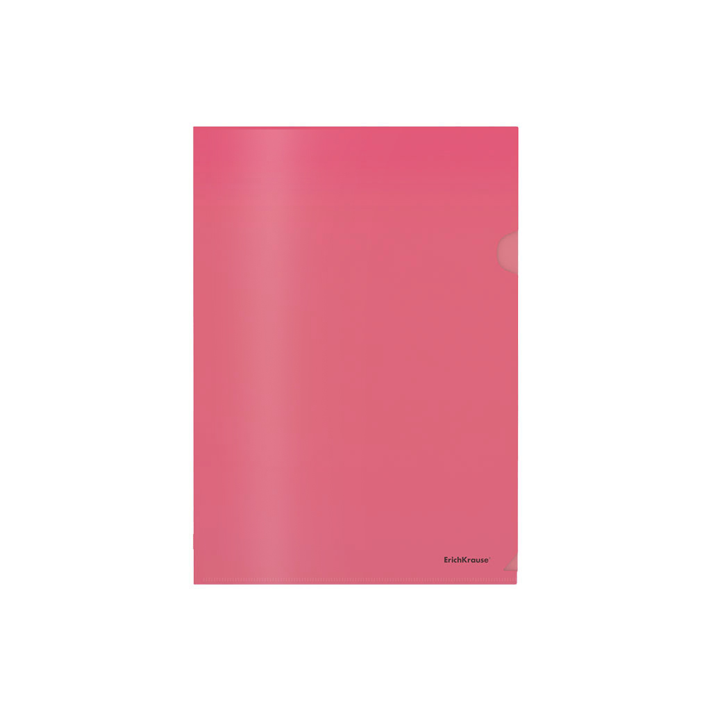 LOT de 12 Erichkrause Dossiers Uñero Glossy Classic - A4 Semi-transparent - Couleur Rouge