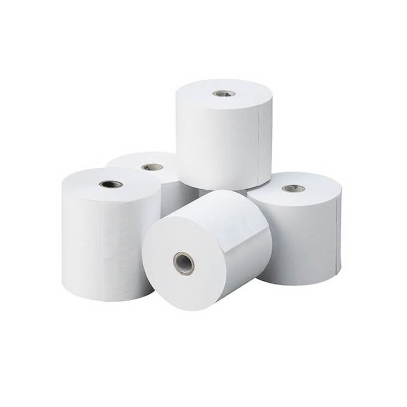 LOT de 12 Rouleau de papier thermique - 80x60x12mm