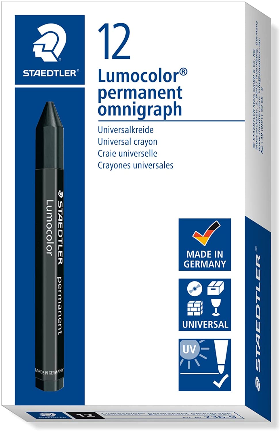 LOT de 12 Marqueurs Staedtler Permanent