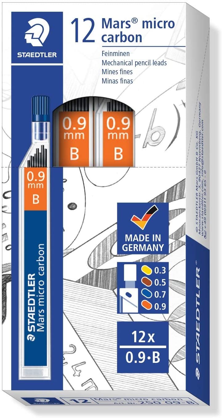 Lot 12 Staedtler 0.9mm Graphite Mines