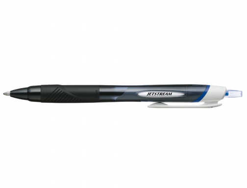 LOT de 12 Stylo à bille à encre pigmentée Uni-ball JetStream Sport SXN-150 - Pointe à bille de 1 mm - Rétractable - Séchage instantané - Idéal pour les gauchers - Bleu