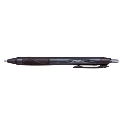 LOT de 12 Stylo à bille rétractable Uni-ball JetStream Sport SXN-157E - Pointe à bille 0,7 mm - Course 0,35 mm environ. - Séchage instantané - Idéal pour les gauchers - Couleur noire