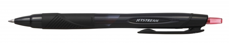 LOT de 12 Stylo à bille rétractable Uni-ball JetStream Sport SXN-157E - Pointe à bille 0,7 mm - Course 0,35 mm environ. - Séchage instantané - Idéal pour les gauchers - Couleur rouge