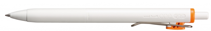 LOT de 12 Stylo à encre gel Uni-ball UMN-S-07 - Pointe bille 0,7 mm - Écriture ultra fluide - Prise en main douce et confortable - Couleur orange mandarine