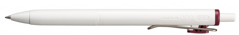 LOT de 12 Stylo à encre gel Uni-ball UMN-S-07 - Pointe bille 0,7 mm - Écriture ultra fluide - Prise en main douce et confortable - Couleur noir bordeaux