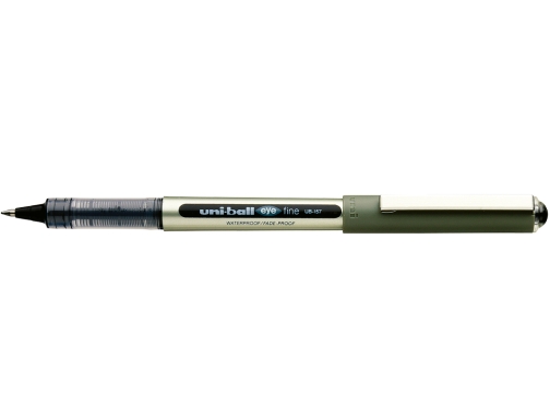 LOT de 12 Stylo à encre liquide Uni-ball Eye Fine UB-157E - Stylo bille 0,7 mm - Encre résistante à l'eau et à la lumière - Système de contrôle de l'encre - Noir