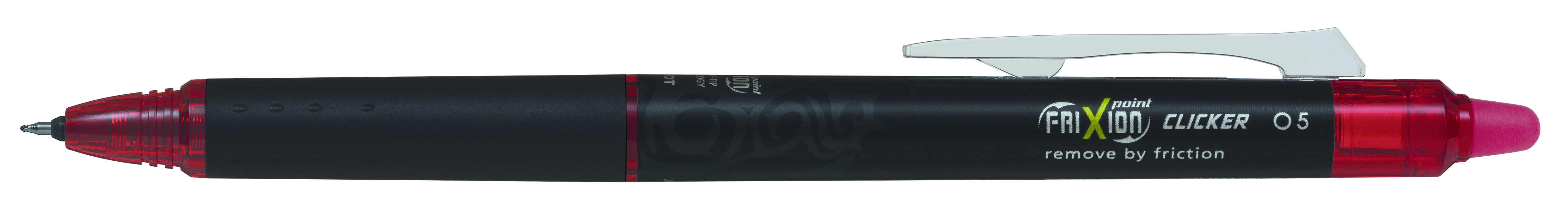 LOT de 12 Stylo à encre thermosensible rétractable Pilot Frixion Point Clicker 0,5 - Effaçable - Pointe fine 0,5 mm - Course 0,25 mm - Grip - Couleur rouge