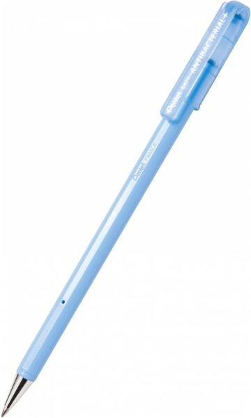 LOT de 12 Stylo roller antibactérien Pentel SuperB - Pointe fine 0,7 mm - Certifié ISO 22196 - Idéal pour le médical, l'alimentation, l'éducation, les cosmétiques, etc. - Noir