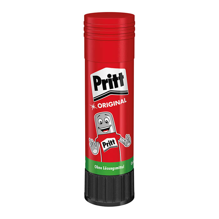 LOT de 15 Bâton de colle moyen Pritt 22grs - Sans solvant - 97% d'ingrédients naturels - Lavable à 20ºC - Sans danger pour les enfants