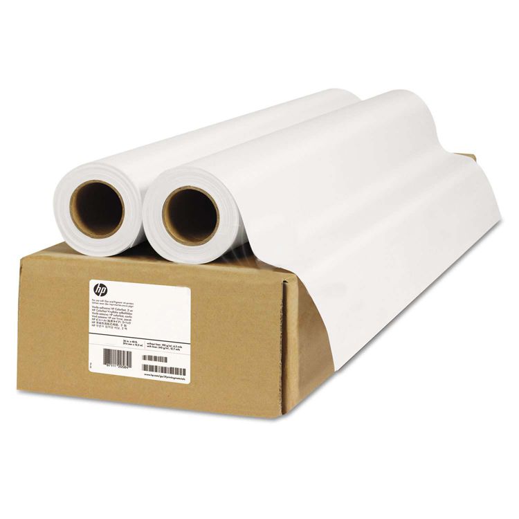 Lot de 2 rouleaux de papier pour traceur HP Everyday - Polypropylène mat adhésif - 36" 914 mm x 30,5 m 120 g