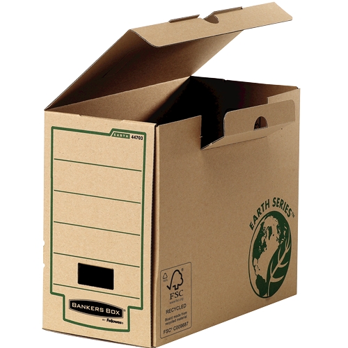 Fellowes Bankers Box Earth - LOT de 20 Boîtes de Classement Finale A4 150 mm - Assemblage Manuel - Carton Recyclé