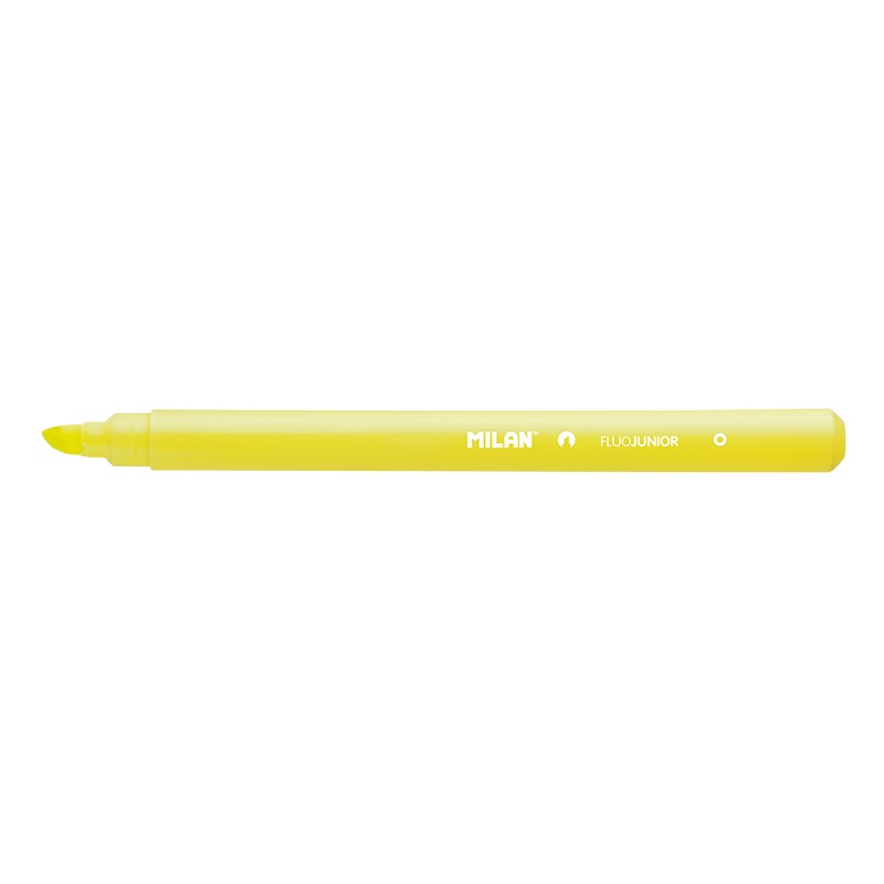 LOT de 22 Marqueur Fluorescent Milan Junior - Pointe Biseautée 1 - 4mm - Couleur Jaune