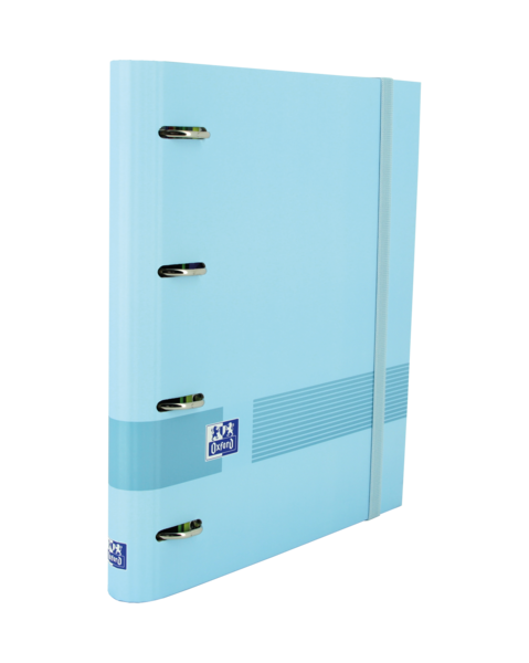 LOT de 4 Classeur européen Oxford & You A4+ - Couverture extra rigide - Dos 45 mm - Anneaux 4Dx35 mm - Recharge 5x5 - Tableau d'écriture et d'effacement - Feuille d'autocollants